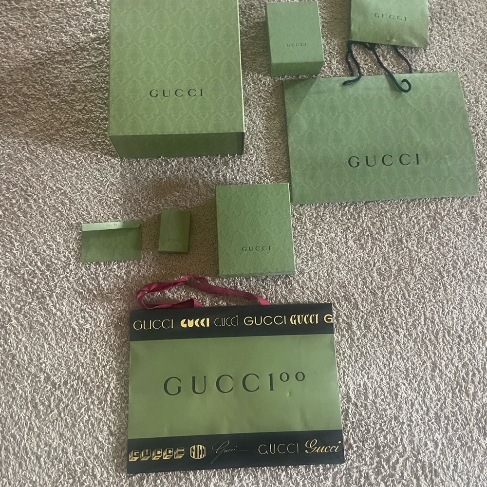 Gucci Designer Packaging Set – Boxes & Bags